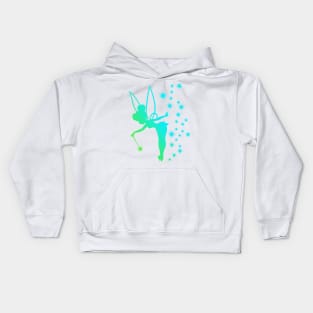 Tinkerbell Ombre Sillhouette Kids Hoodie